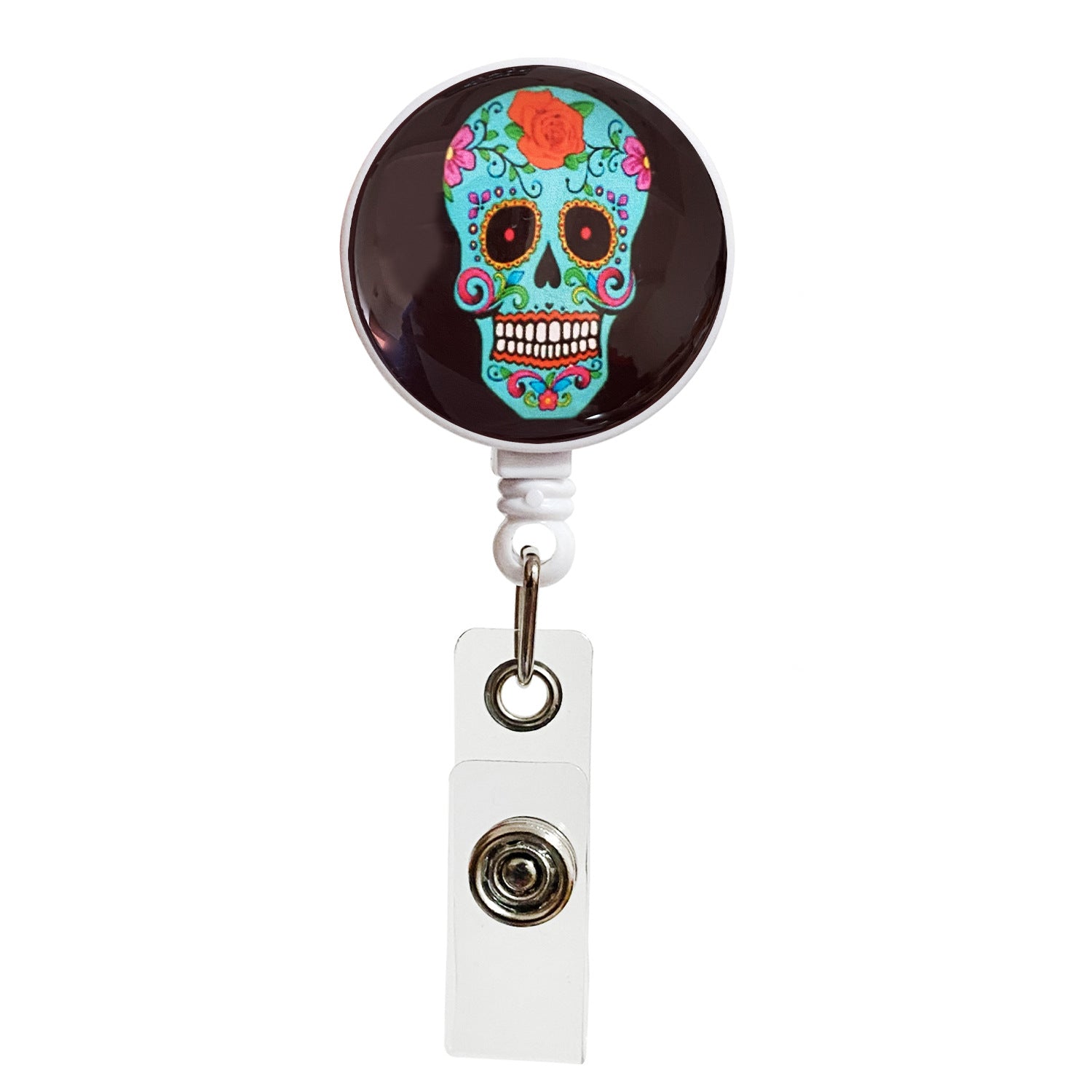 Wholesale Crystal Glass Skull Telescopic Keychain
